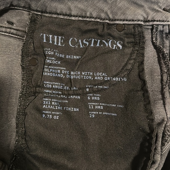 The Casting - Aritzia Jeans size 27 black/grey wash - Picture 3 of 6